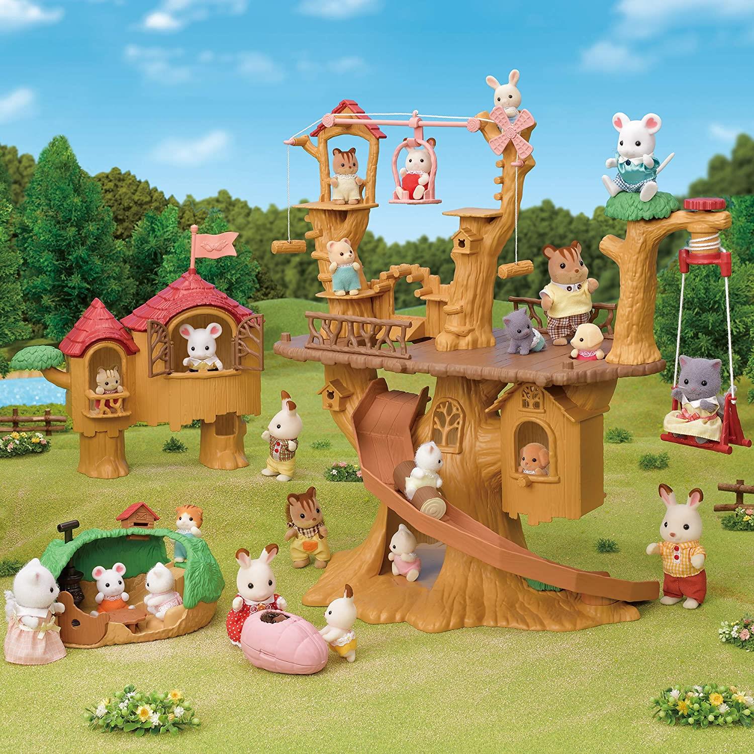 Set Chwarae Parc Rhaffordd i Fabanod Sylvanian Families ar gyfer Plant 3 Oed a Hŷn