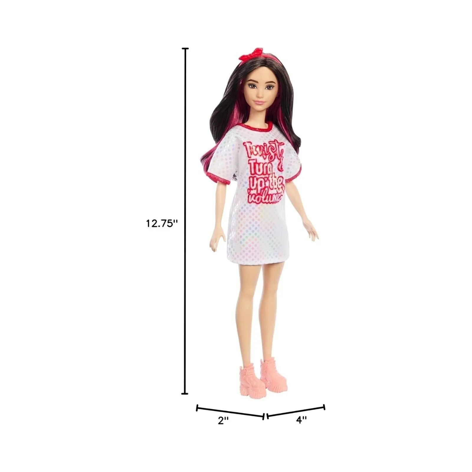 Barbie Fashionista Twisty Turn Up the Volume Doll (Barbie Ffasiwnista Twisty Turn Up the Volume Doll)