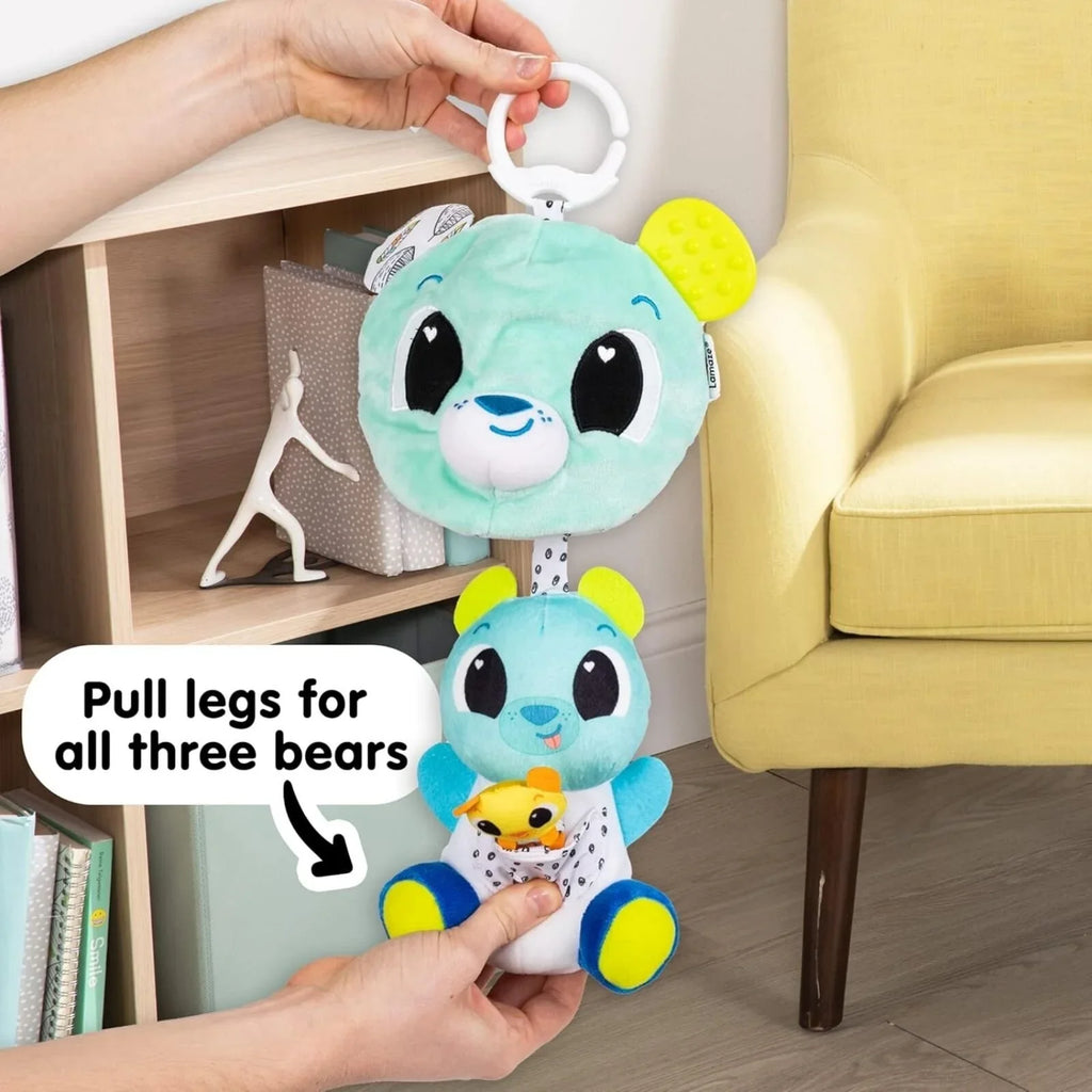Lamaze 3-in-1 Surprise Clip & Go Bear Toy