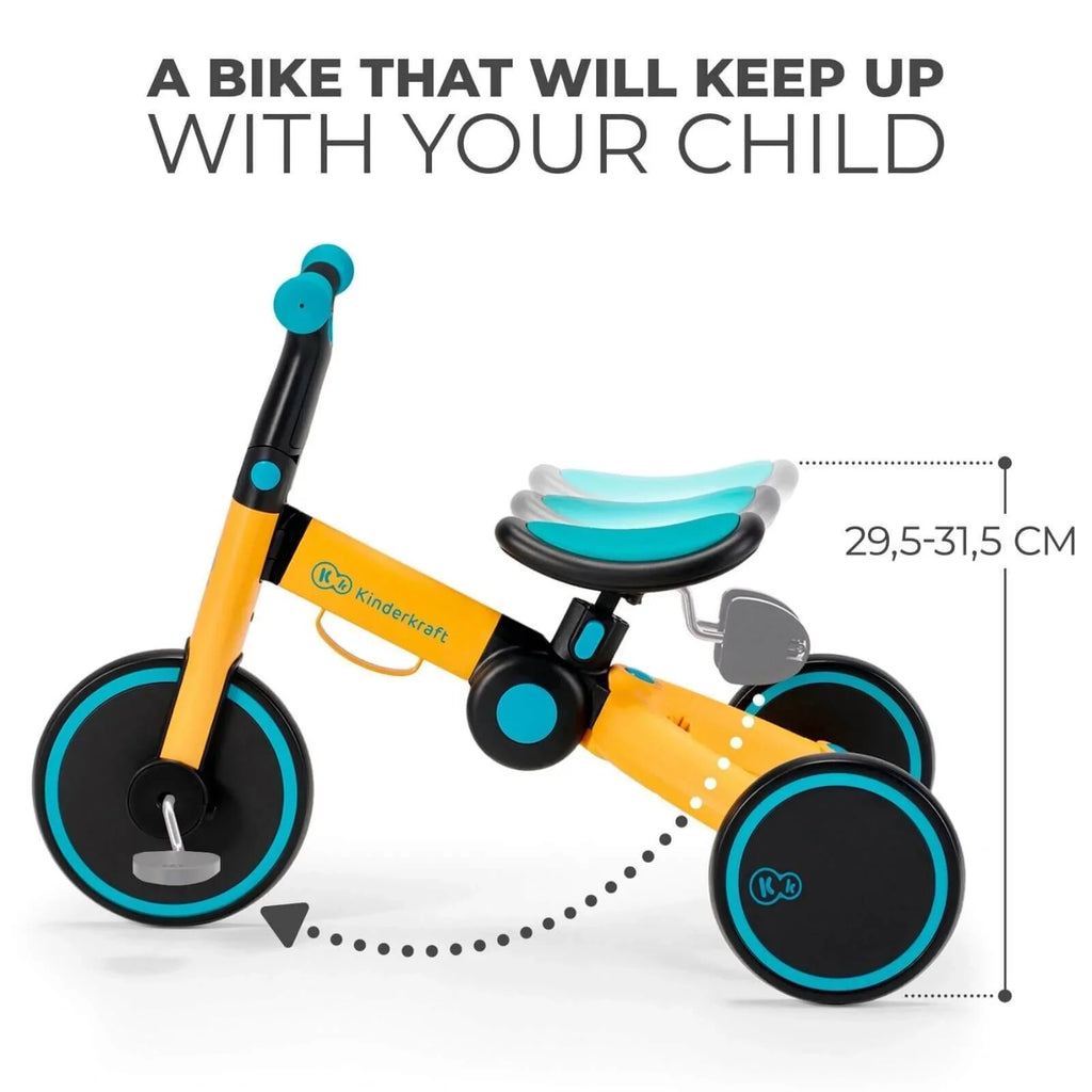 Beic tair olwyn Kinderkraft 4 Trike i blant