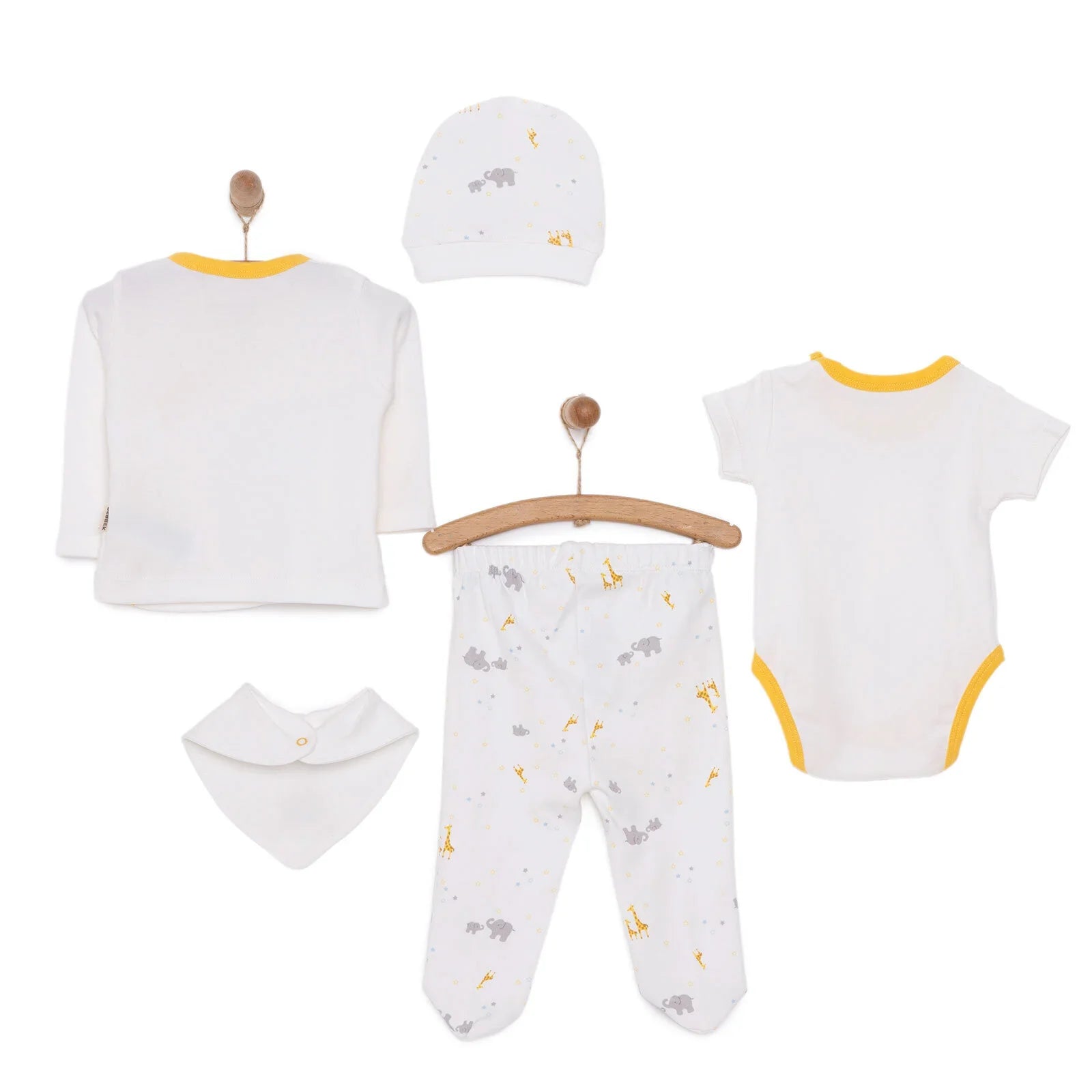 Bebbek Boy 5 Piece Newborn Gift Set - Ecru