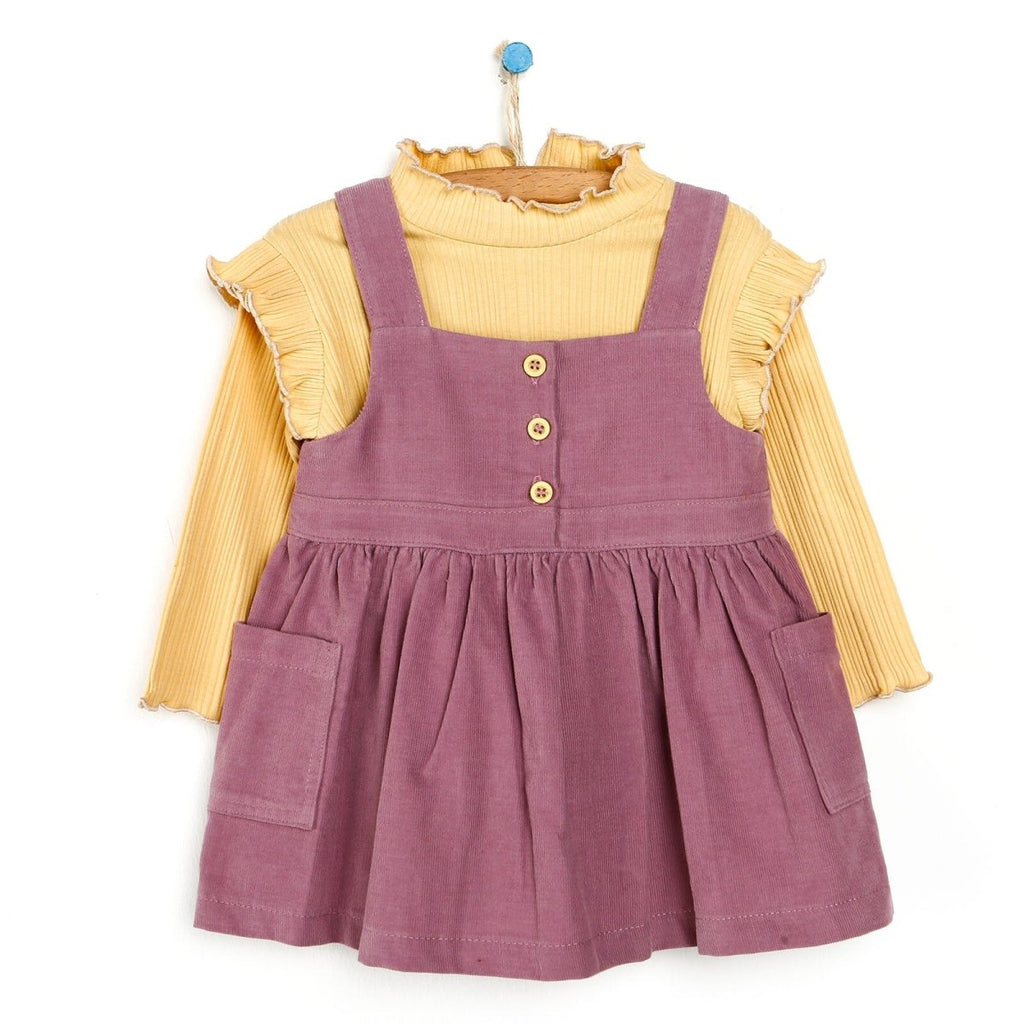 Cassiope Salopette Skirt - Siwt Gwisg - Damson