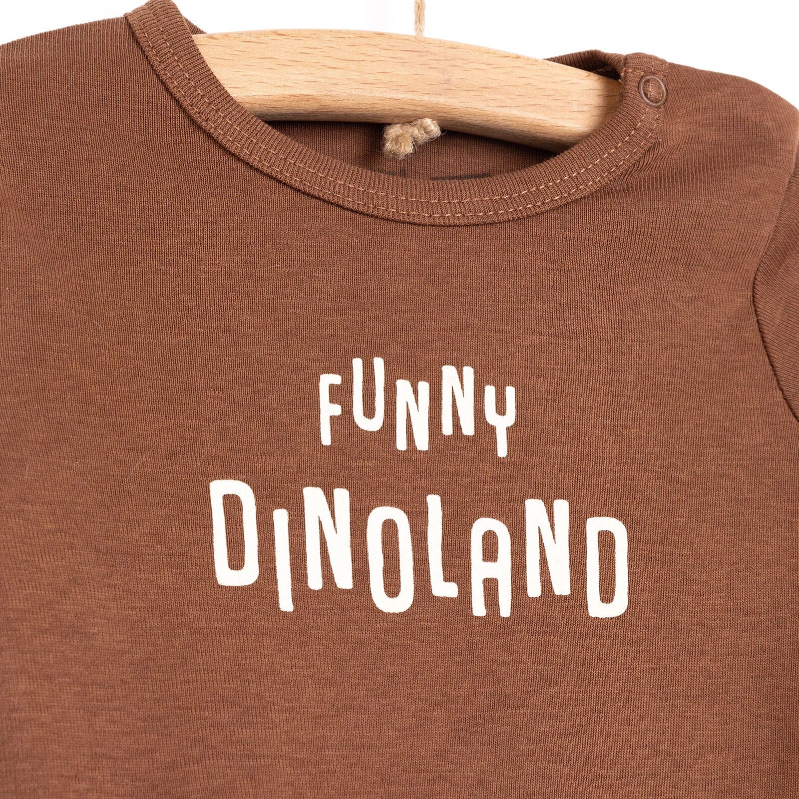 Siwtiau Corff Bachgen HelloBaby â Llewys Hir (Pecyn o 2) - Beige