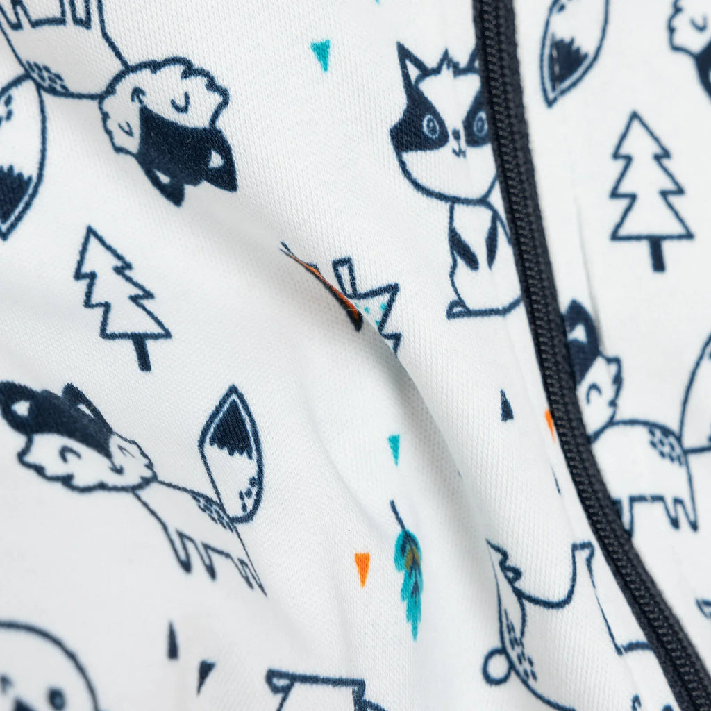 Siwmpsuit Traed i Faban Newydd-anedig HelloBaby - Llwyd Golau