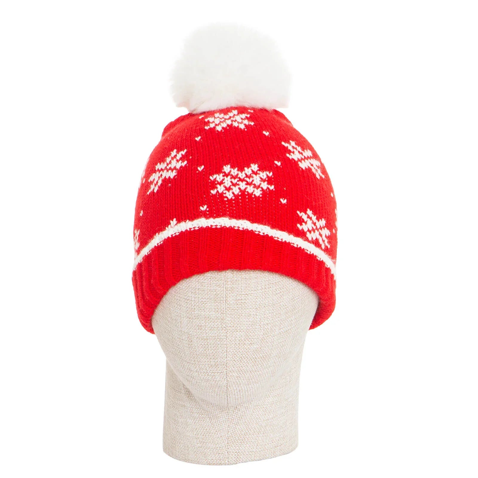 Beanie Nadolig Unisex Little Plane - Coch