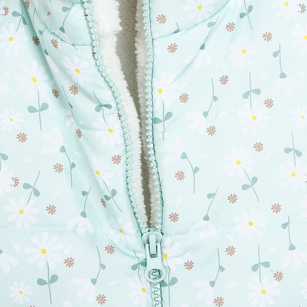 Gwisg Chwyddadwy BabyZ Winter Girl Daisy - Gwyrdd Ysgafn