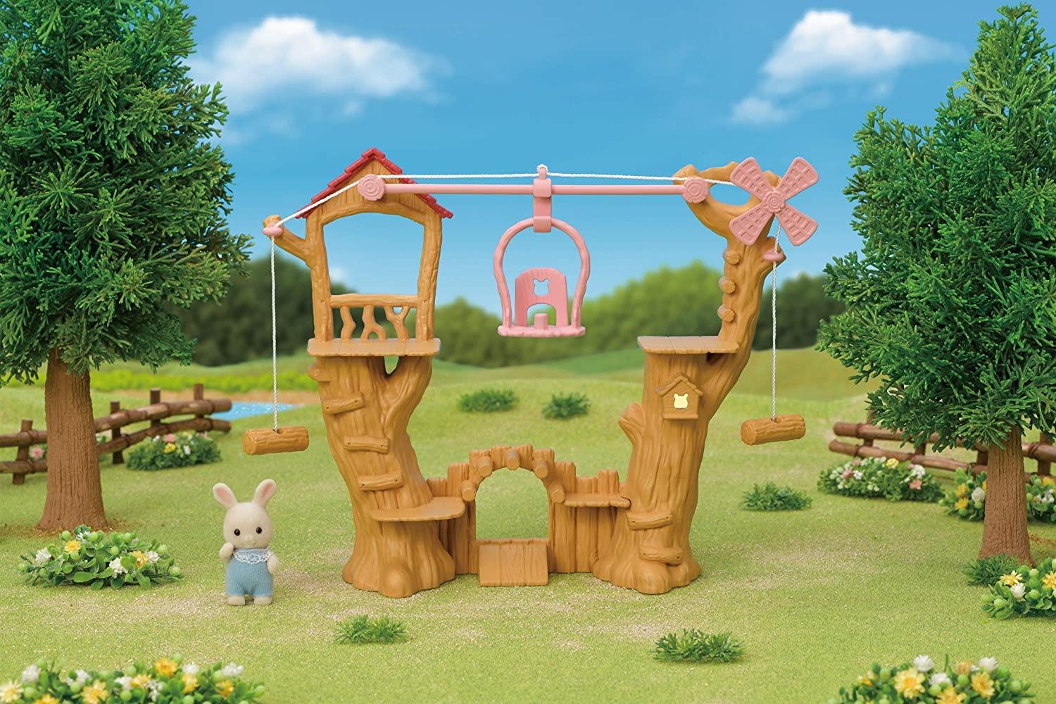 Set Chwarae Parc Rhaffordd i Fabanod Sylvanian Families ar gyfer Plant 3 Oed a Hŷn
