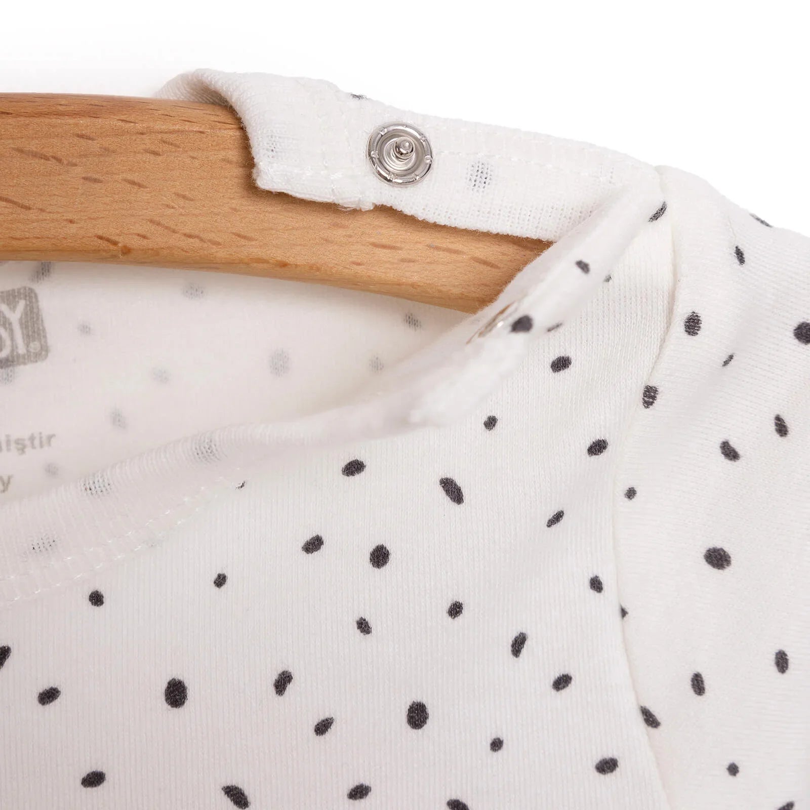 Body llewys hir i ferched HelloBaby - Ecru