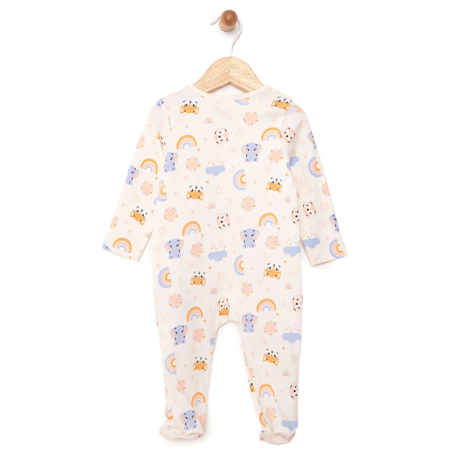 Siwmpsuit Traed i Faban Merch Newydd-anedig HelloBaby - Beige