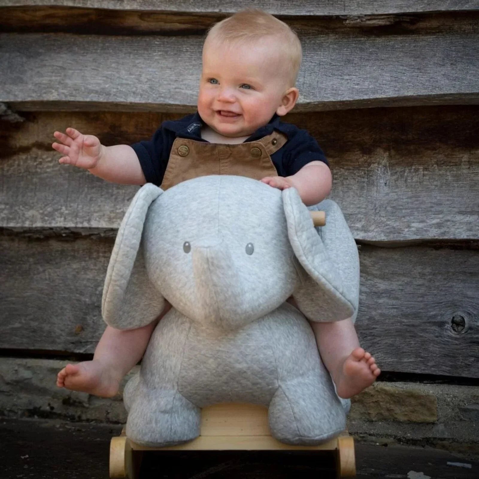 Nattou Tembo Cotton Elephant Rocker