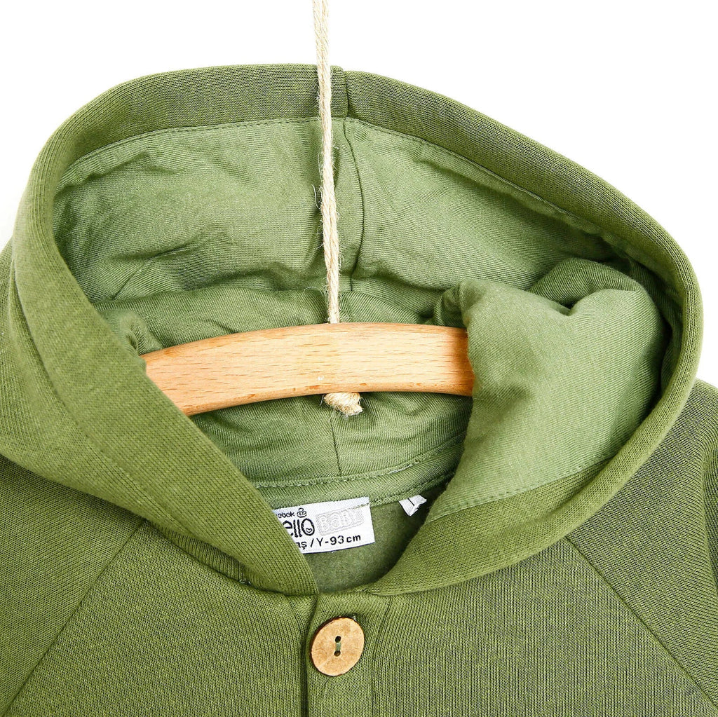 Crys Chwys Sylfaenol HelloBaby i Fachgen - Khaki