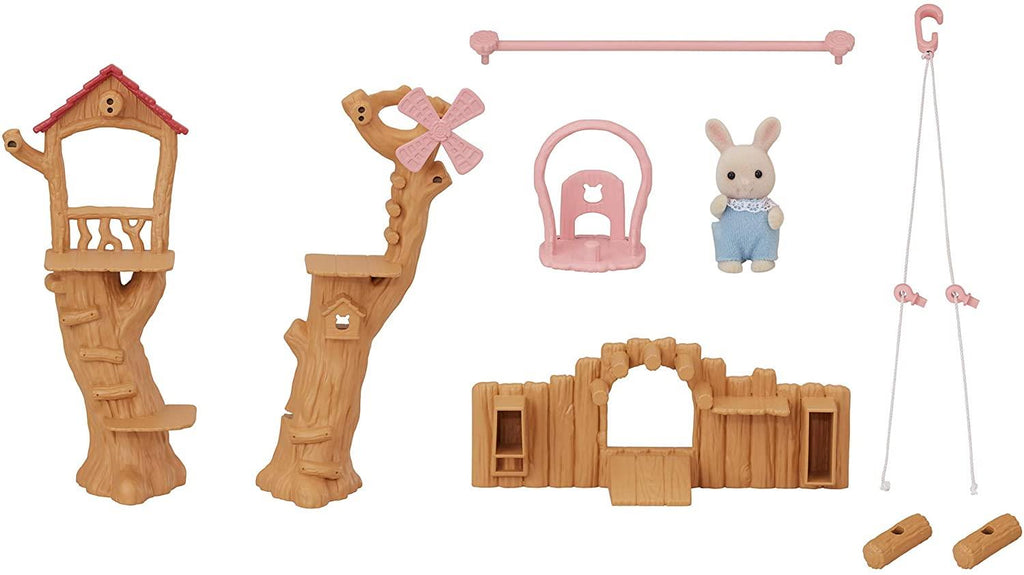 Set Chwarae Parc Rhaffordd i Fabanod Sylvanian Families ar gyfer Plant 3 Oed a Hŷn