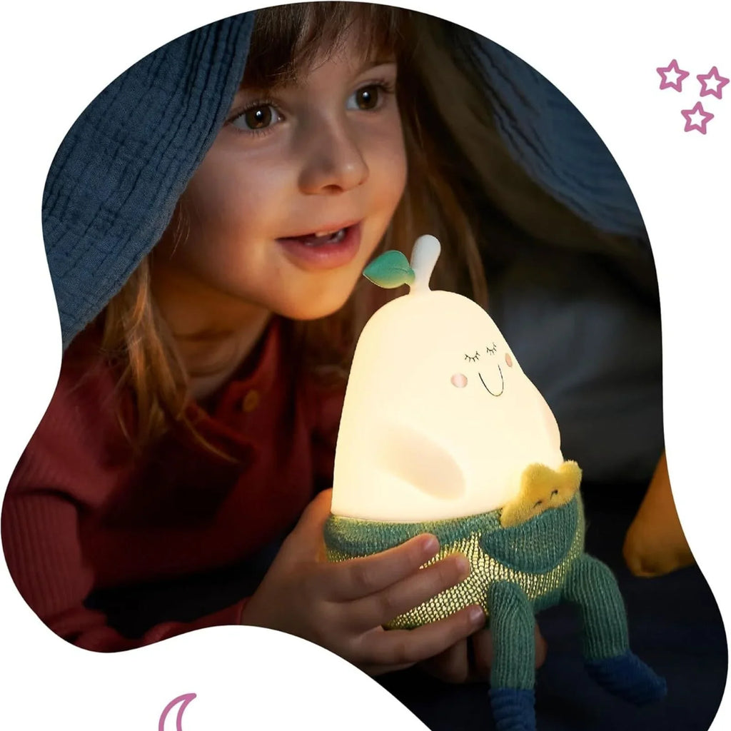 Golau Nos Badabulle Bertille Silicon Glow y gellir ei ailwefru