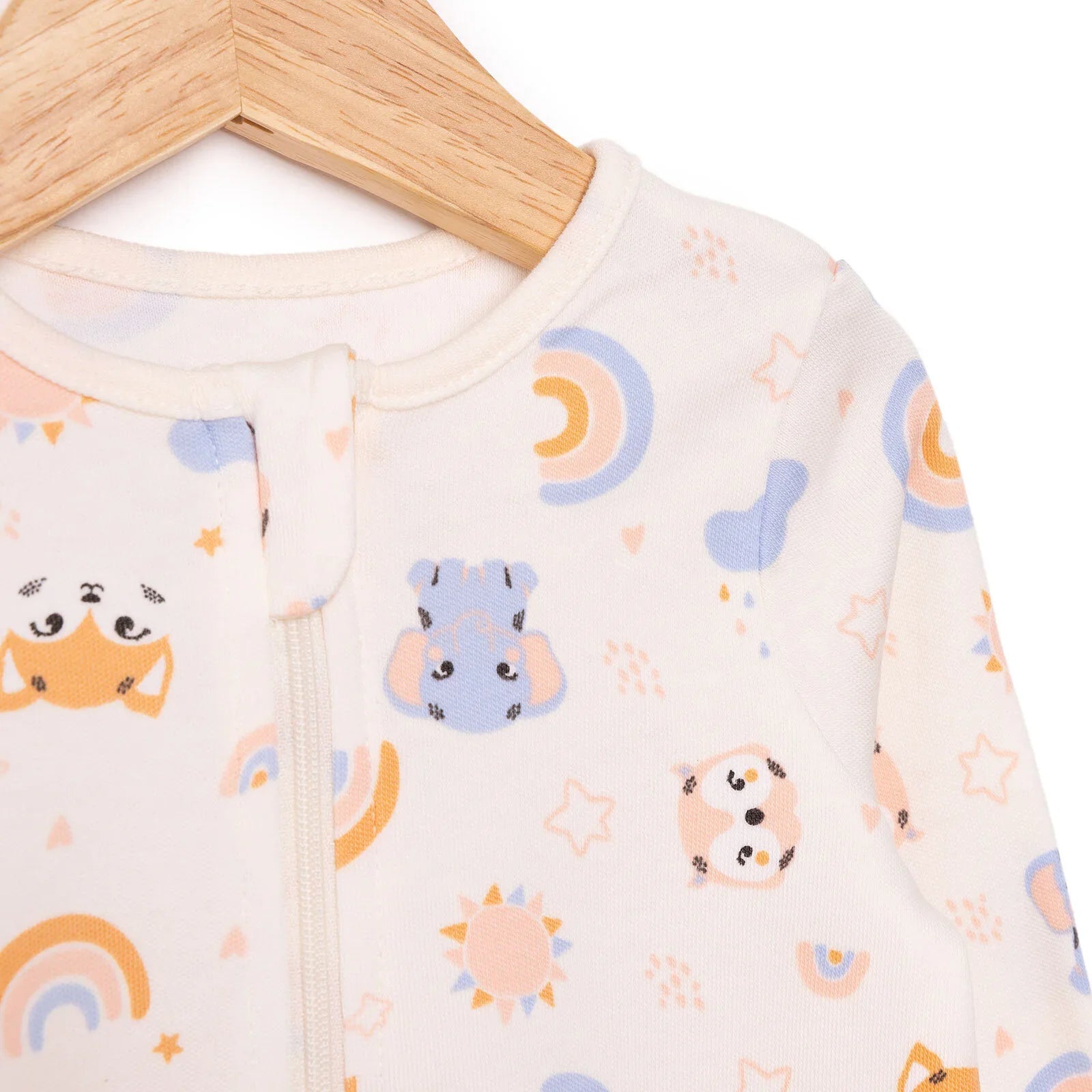 Siwmpsuit Traed i Faban Merch Newydd-anedig HelloBaby - Beige