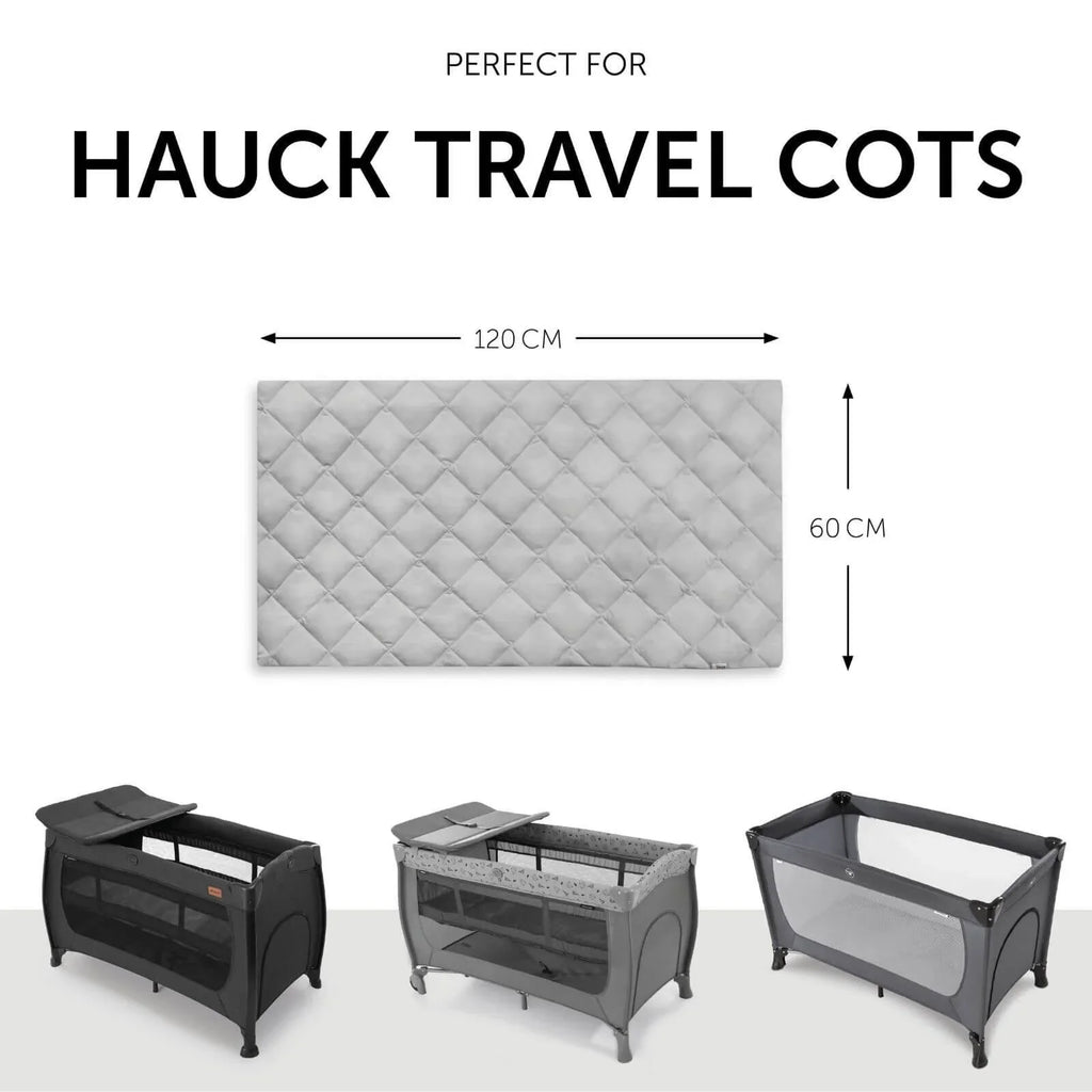 Hauck Bed Me Travel Cot Llen Gysgu Addas 120x60 cm - Beige