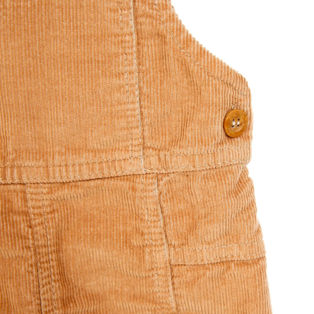 HelloBaby Basic Baby Boy Velvet Overalls - Brown