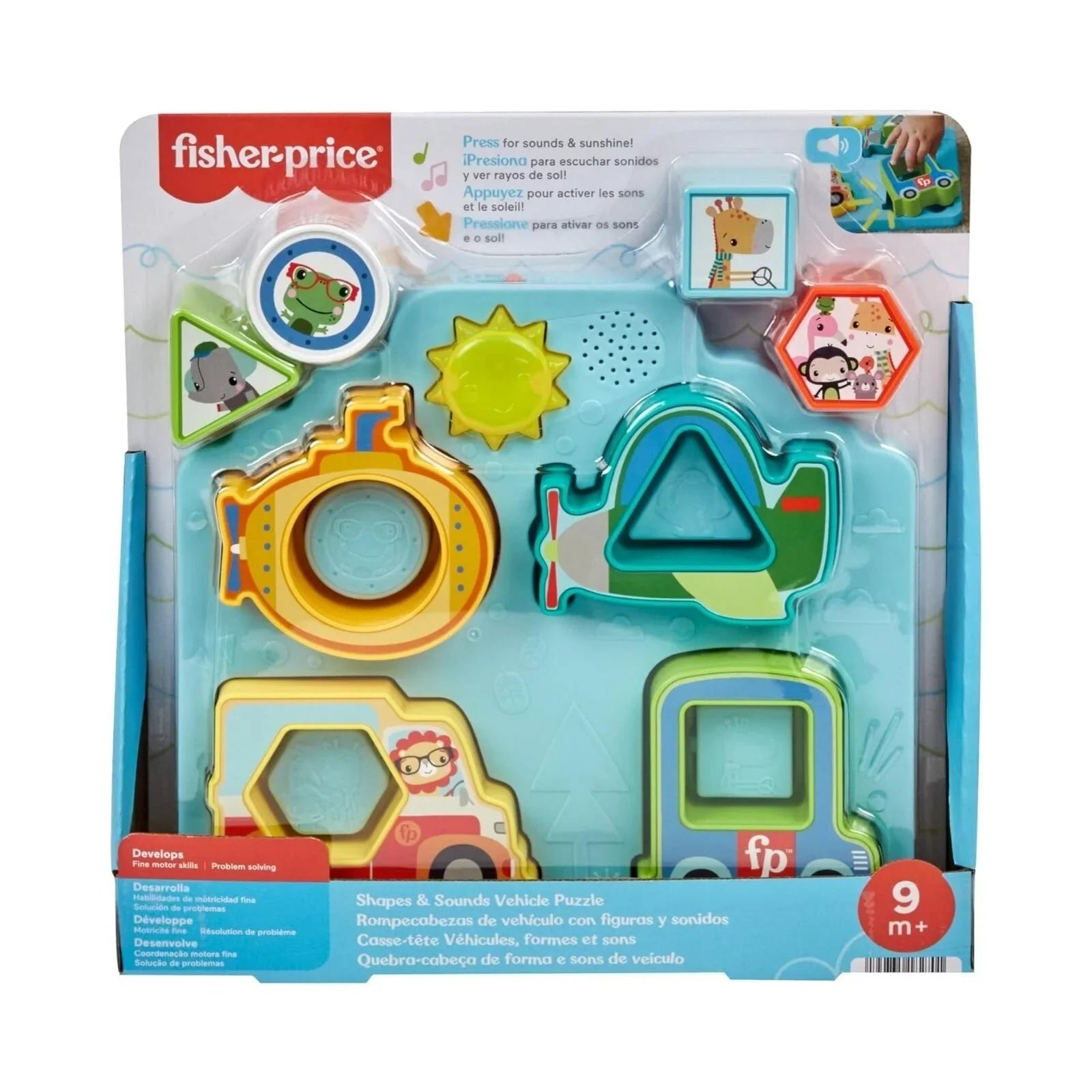 Fisher-Price Shapes & Sounds Vehicle Puzzle Toy
