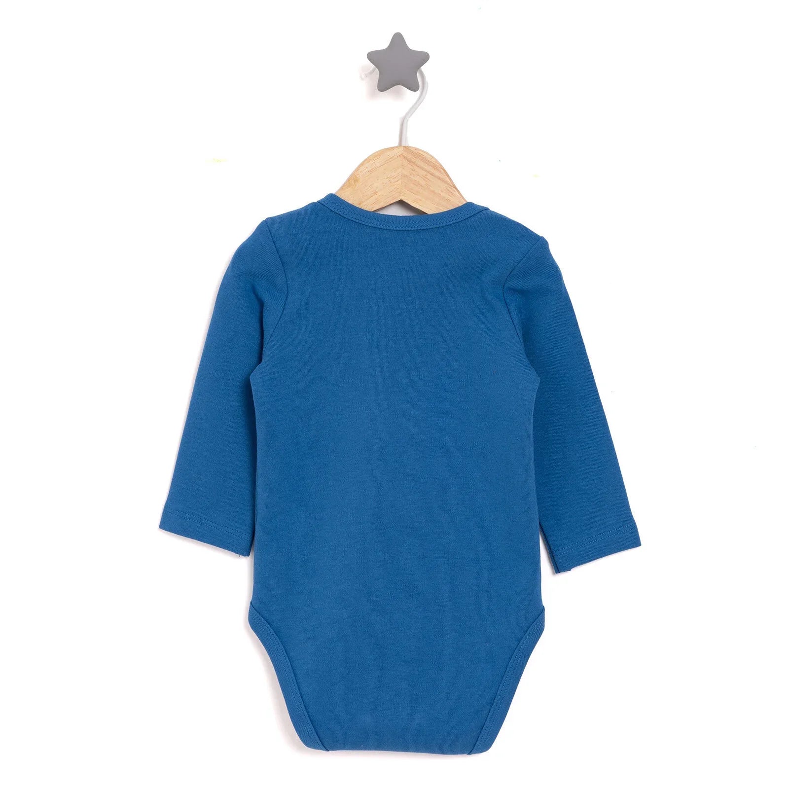 Bodysuit Llewys Hir i Faban HelloBaby - Glas Navy