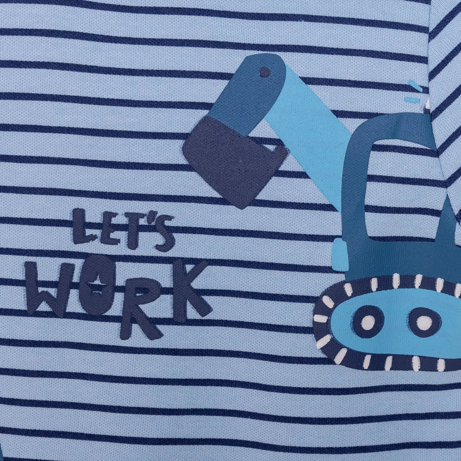 Set Pyjamas Llewys Hir i Fachgen gan HelloBaby - Glas Tywyll