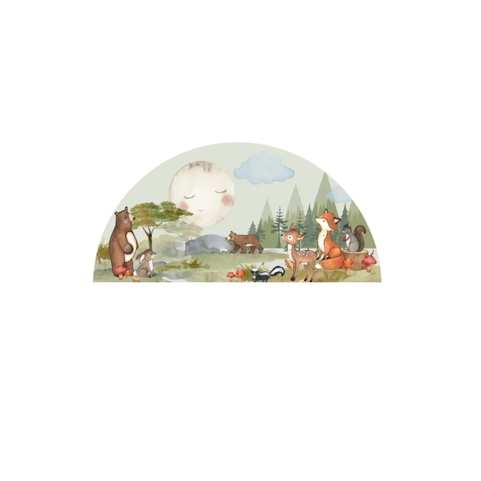 Sticer Wal Hanner Cylch Coedwig Live Vida