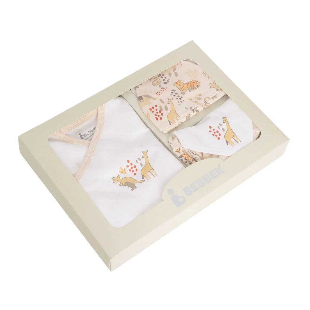 Bebbek Baby Girl 5 Pcs Newborn Starter Set - Ecru