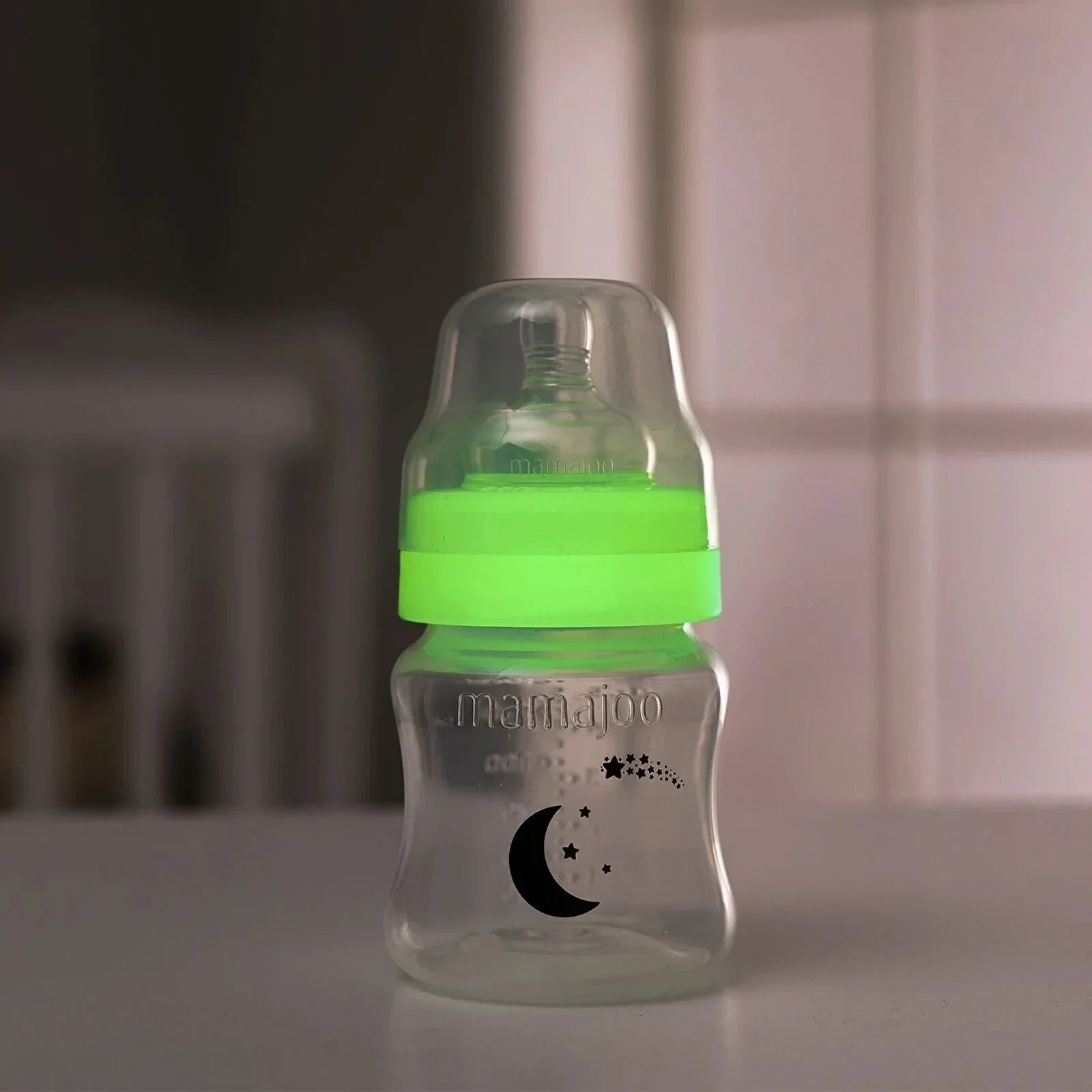 Potel Baban Mamajoo Gwrth-Golik Lliw Glow PP 0+ Misoedd 160ml