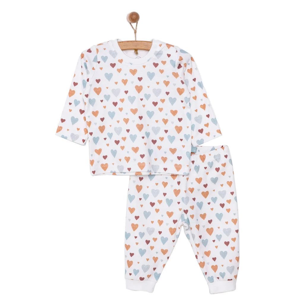 Set Pyjamas Babanod Pambuliq, Llewys Hirion - Beige