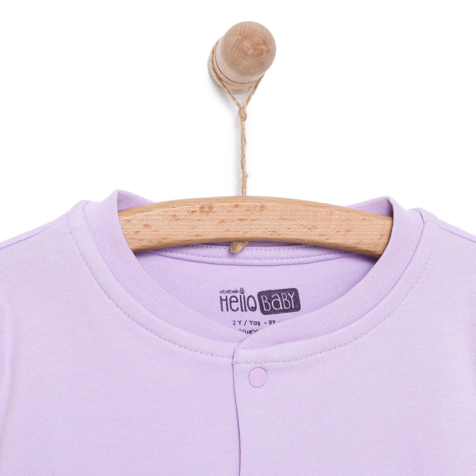 Cardigan Sylfaenol i Ferched HelloBaby - Porffor
