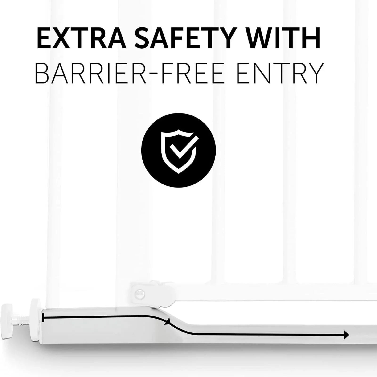 Gât Ddiogelwch Clear Step gan Hauck