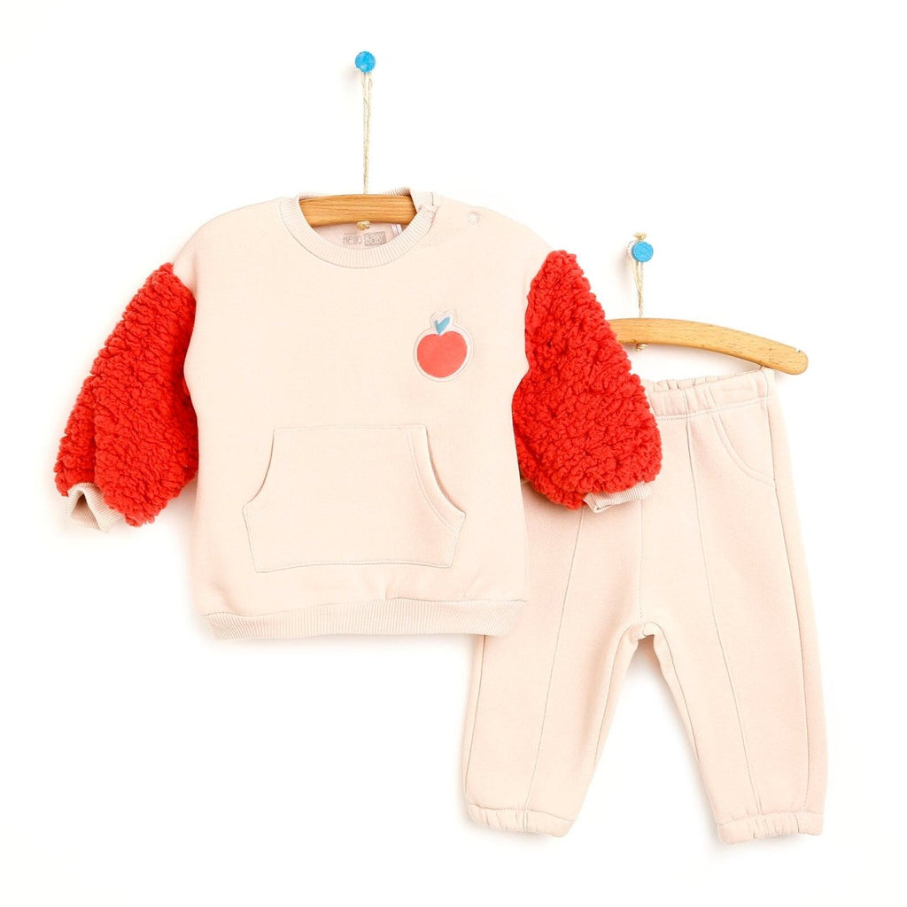 Crys Chwys HelloBaby - Heb droed - Pinc