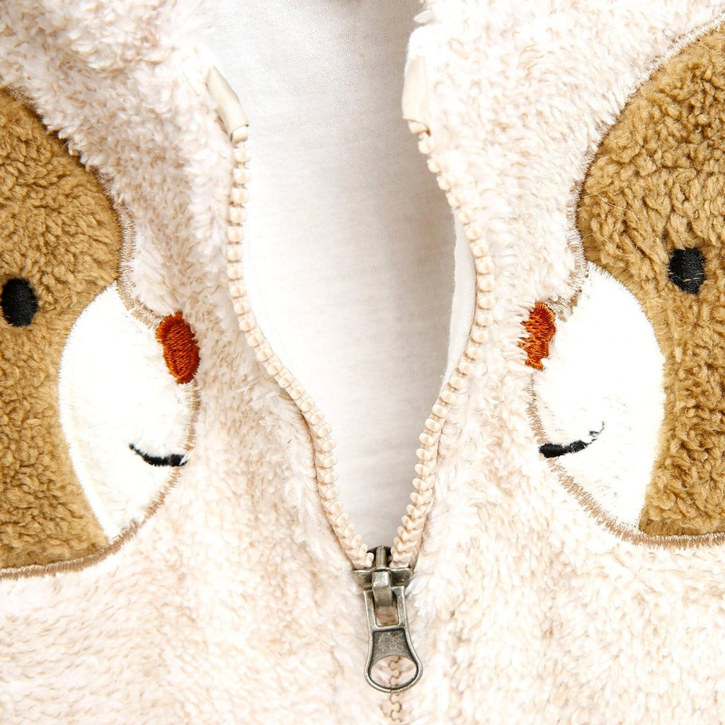 Siwmpsuit Traed i Fabanod Midimod Newborn Cute Bears Welsoft - Beige