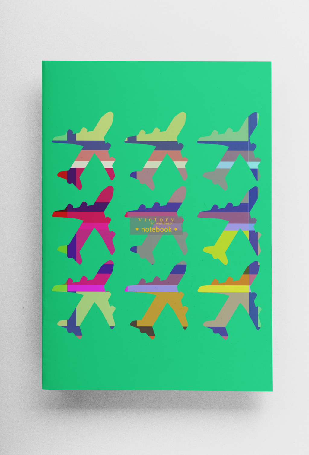 Balŵn Awyr Gynnes + Hedfan Gyda Fi! Set o 2 Lyfrnod Teithio Maint A5, Buddugoliaeth mewn Llesiant