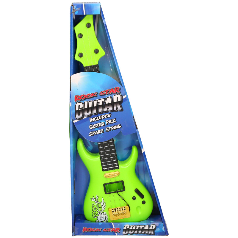 Kids Rock Guitar Toy – 4-String Musical Instrument (3 Assorted Colours) | Ages 3+