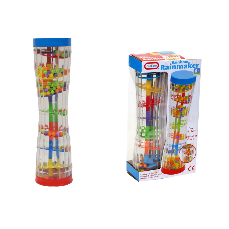 Tegan Synhwyraidd Gwneuthurwr Glaw Enfys – Seiniau Lleddfol a Lliwiau Llachar (6 Mis+)